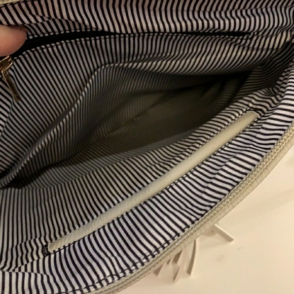 Beige "Color Block" Crossbody Bag - Picture 3 of 5